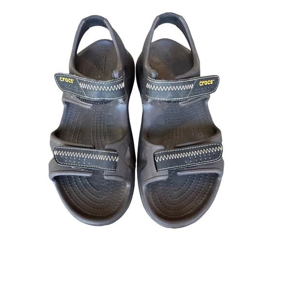 CROCS Sandals, Men's size 7, Double Velcro straps; Lightweight - Picture 1 of 7